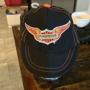 Harley Davidson Motor Cycle Cap Vintage NEW Condition Toddler/Kids Adjustable